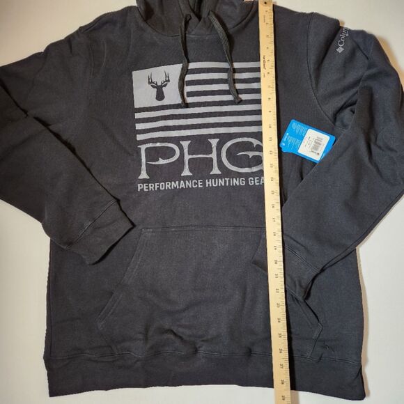 Columbia PHG Hoodie – Men’s Large, Black Pullover, Cotton Blend, Hunting, NWT - Picture 3 of 8